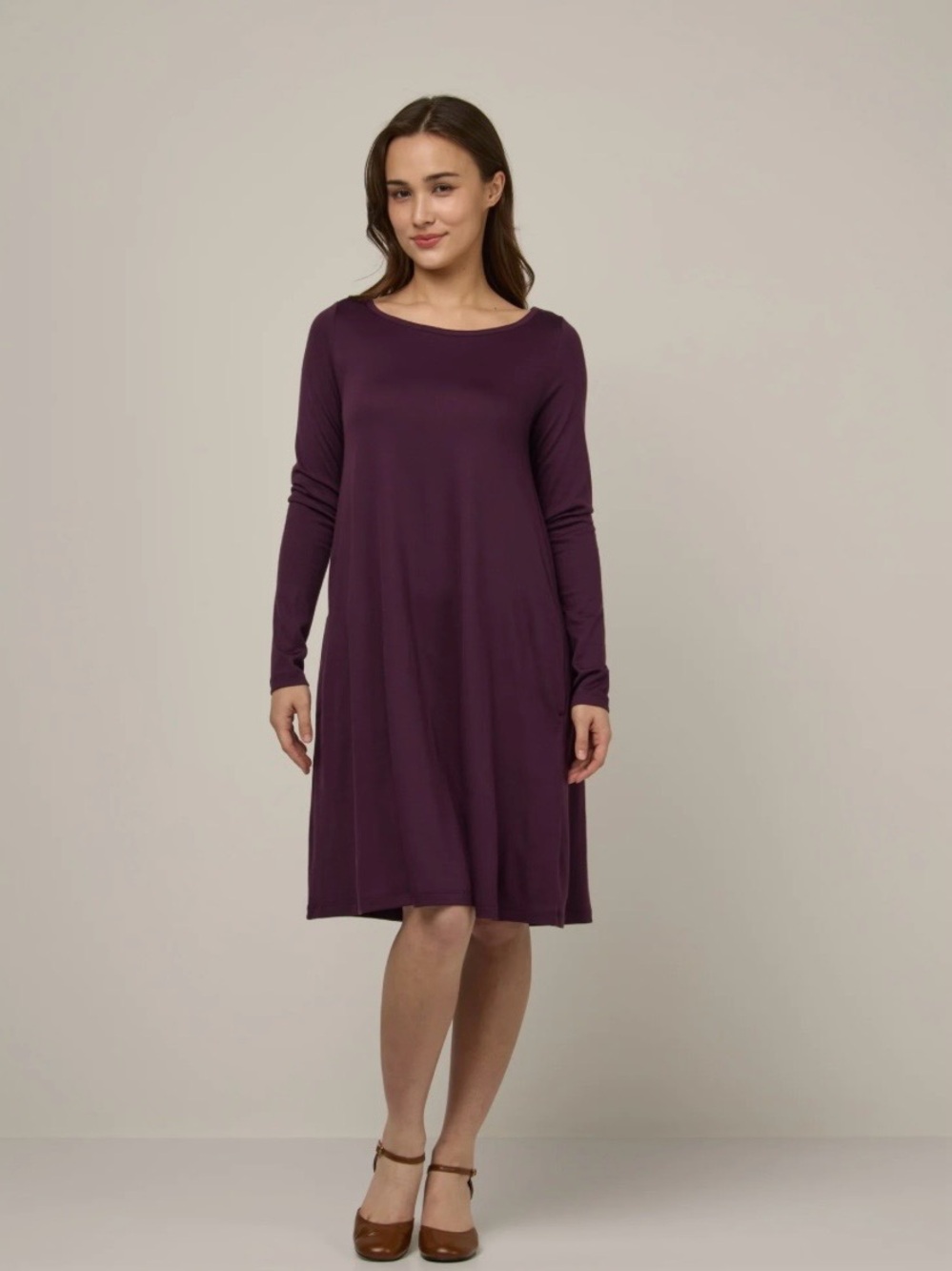Wool& Rowena Swing Dress Long Sleeve